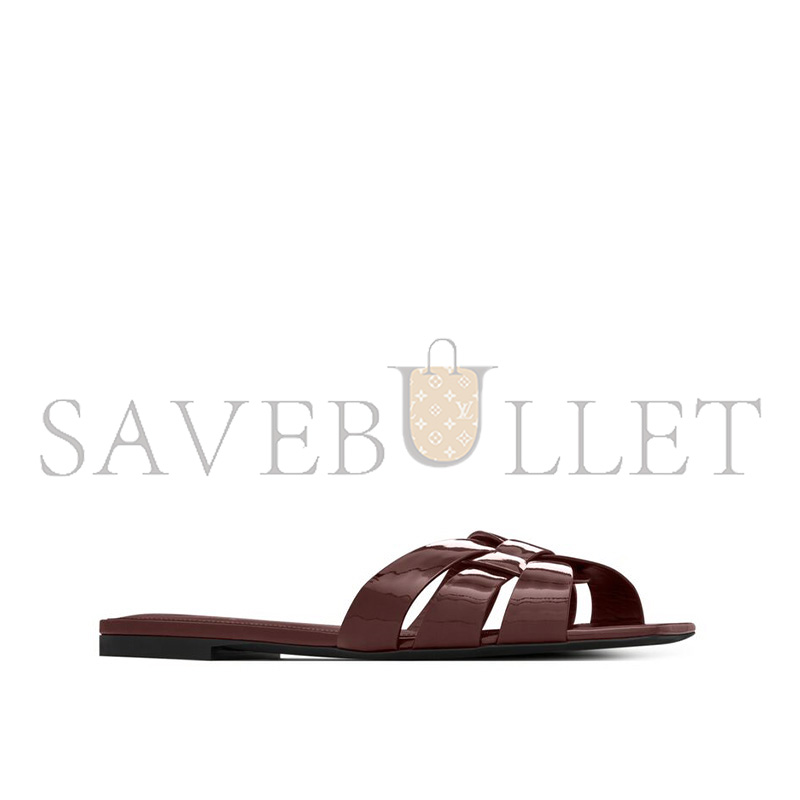 YSL TRIBUTE MULES IN PATENT LEATHER 572737B8I006031 YSL TRIBUTE MULES IN PATENT LEATHER 572737B8I006031